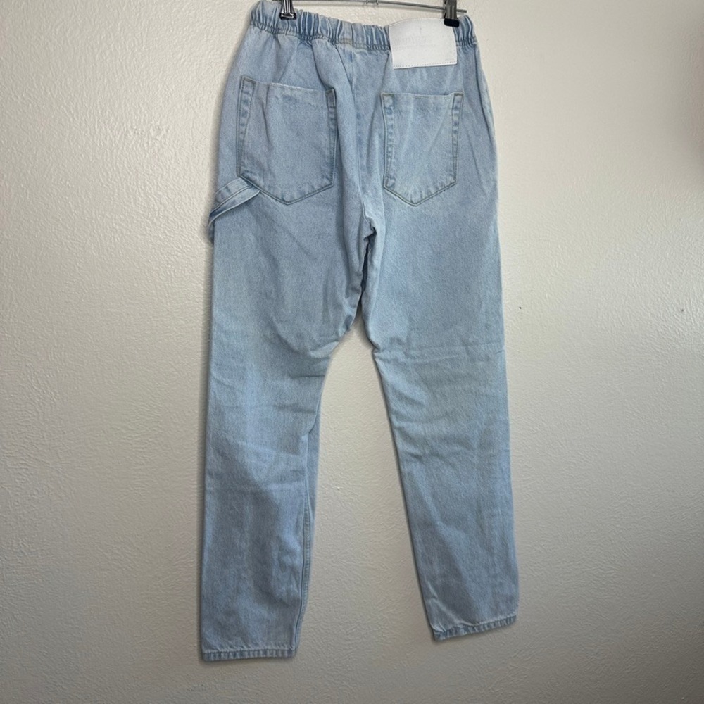 One Teaspoon Workwear Shabbies Drawstring Boyfriend Jeans Light Wash Denim XS - Picture 5 of 11